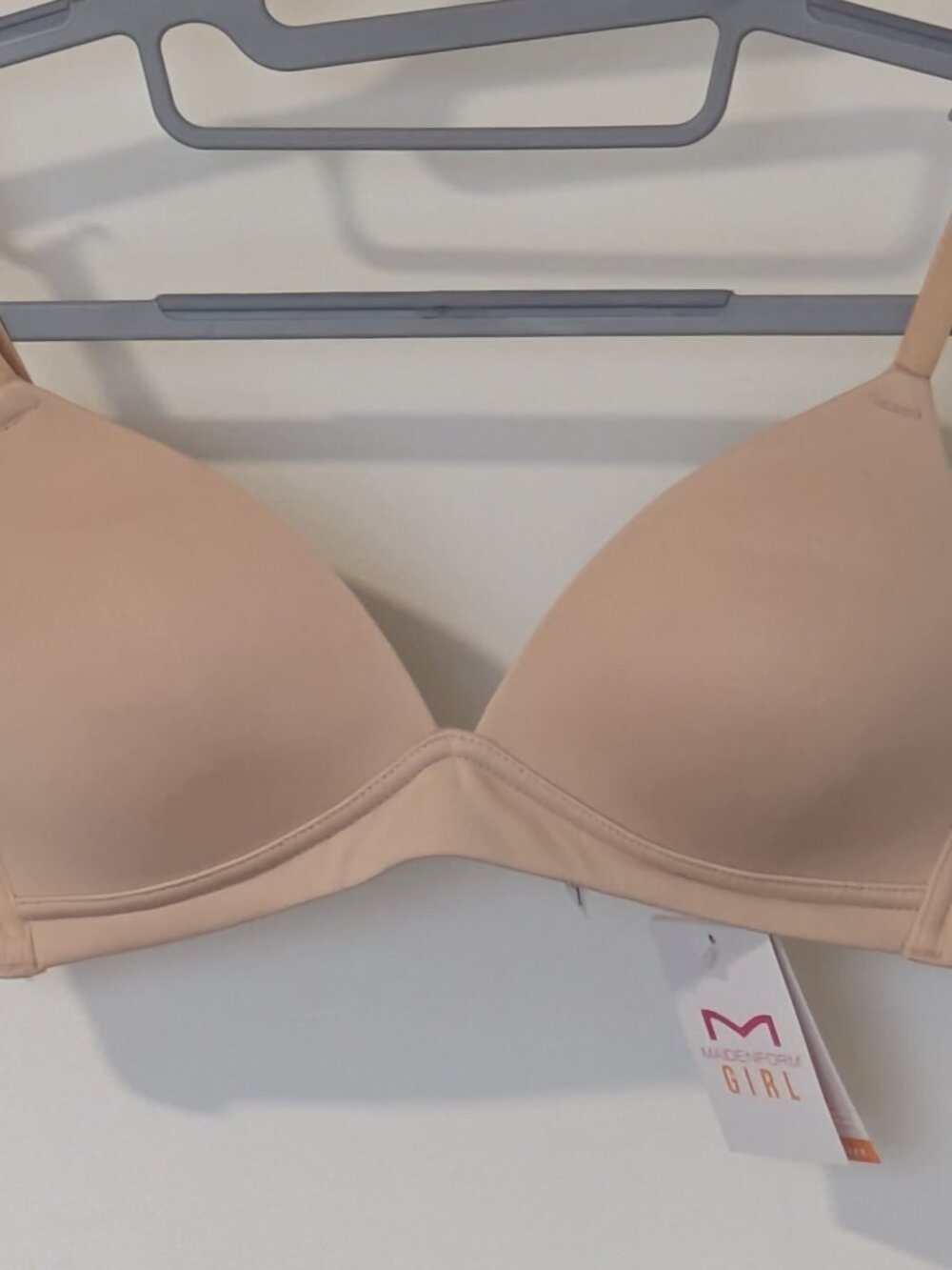 Maidenform Girl Padded Bra - Size 36A - Beige - NWT